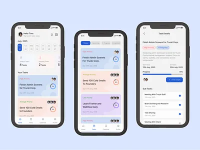 Doingly Task Management App app ios task management ui uiux uiux design