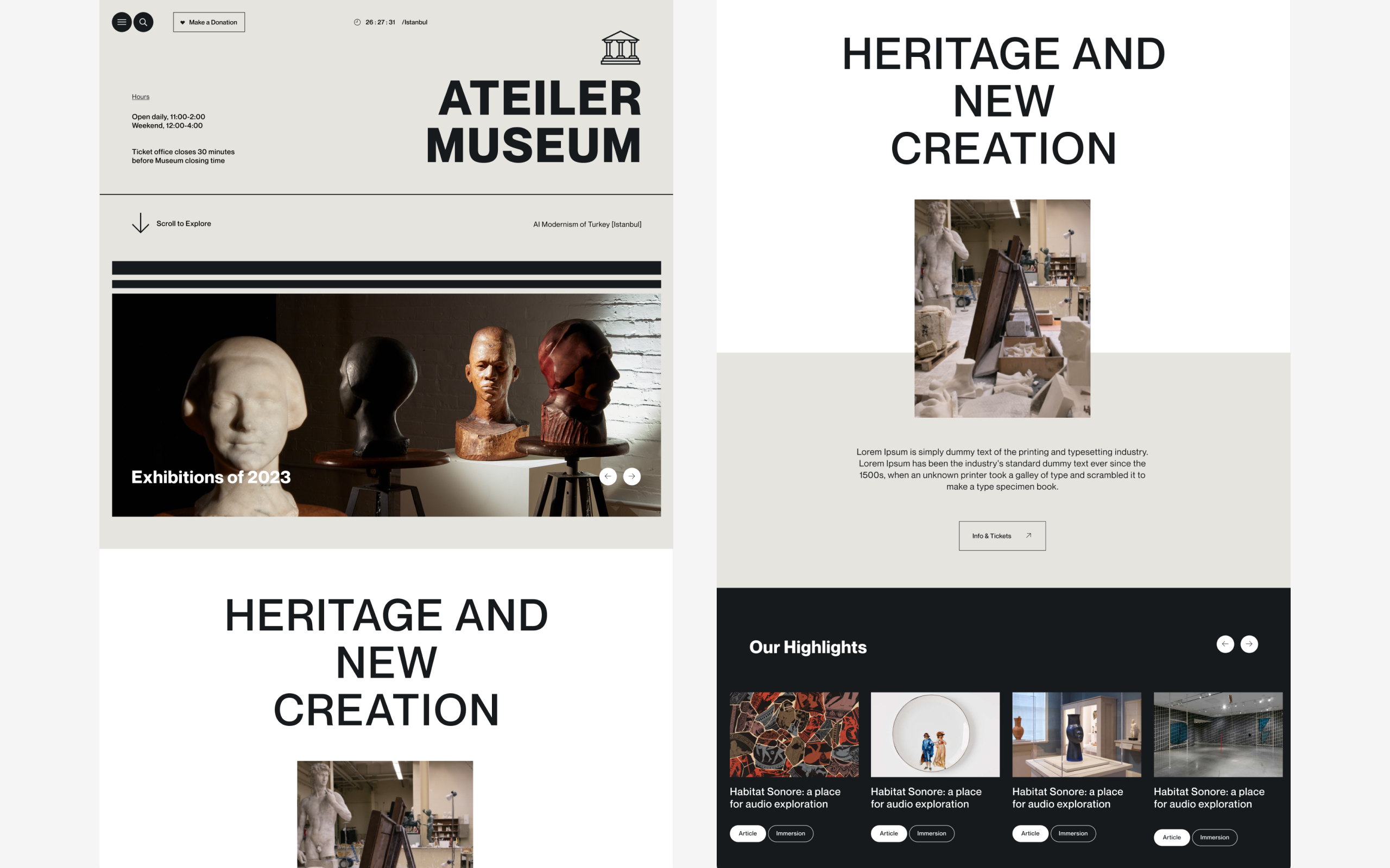 Example of Web & Landing Page Design
