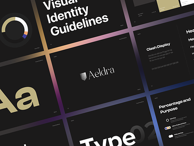 Aeldra Design Guidelines agency banking brand design branding design fintech graphic design guidelines identity mobile payments typography ui web design website