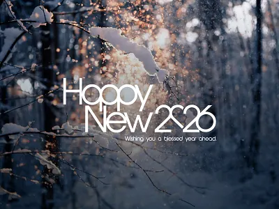 Happy New 2026 brand branding design happy new 2026 happy new year holiday letter logo logo minimal logo modern logo monogram logo new year simple logo winter winter design wordmark logo