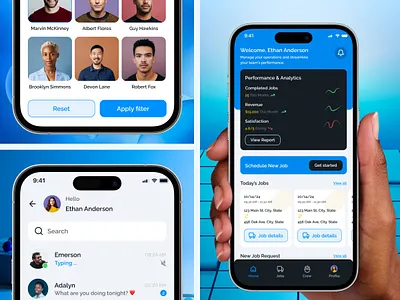 Designing Trust & Revenue: Mobile UX for Moving Services app redesign app ui inspiration clean ui customer dashboard dashboard design fintech style ui home services app mobile app mobile app design mobile dashboard mobile u mobile ux modern app design moving company app product design saas design service booking app uiux designer
