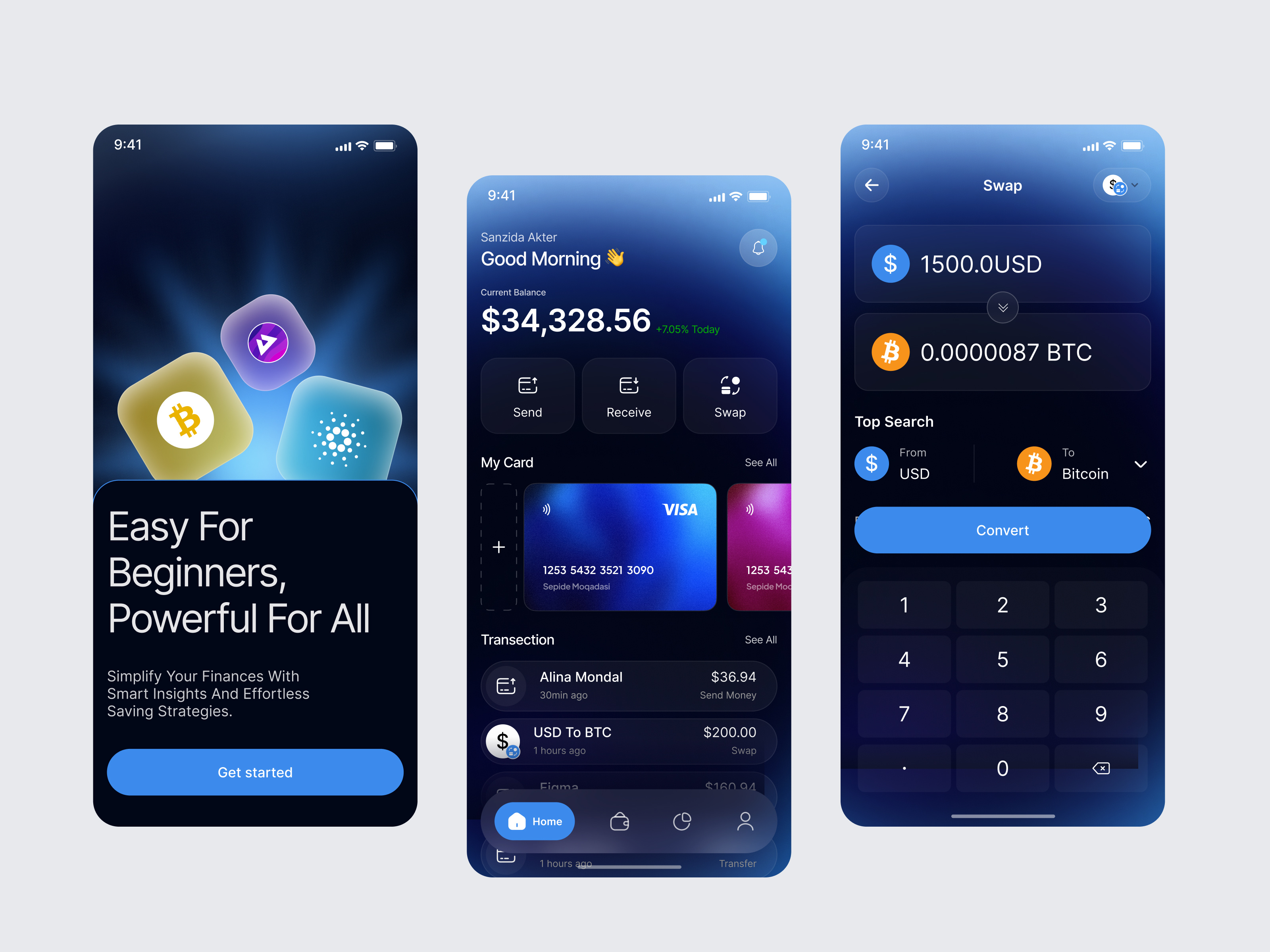 Example of Finance Mobile App 
