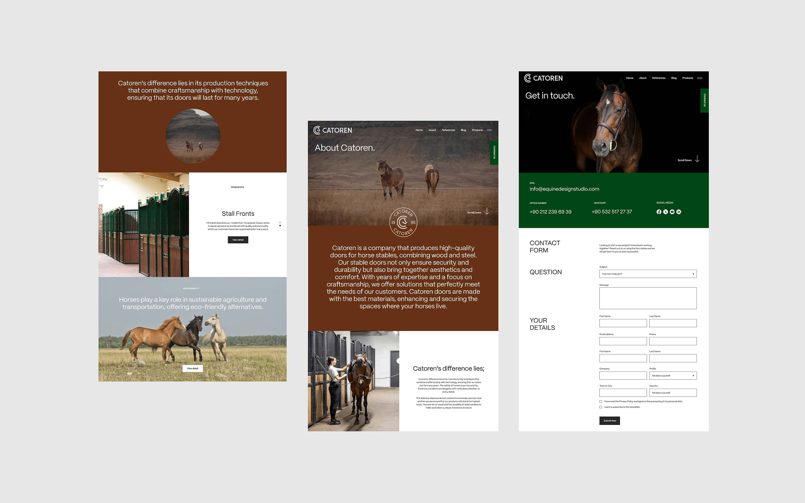 Catoren branding clean concept creative design illustration layout typography ui ux