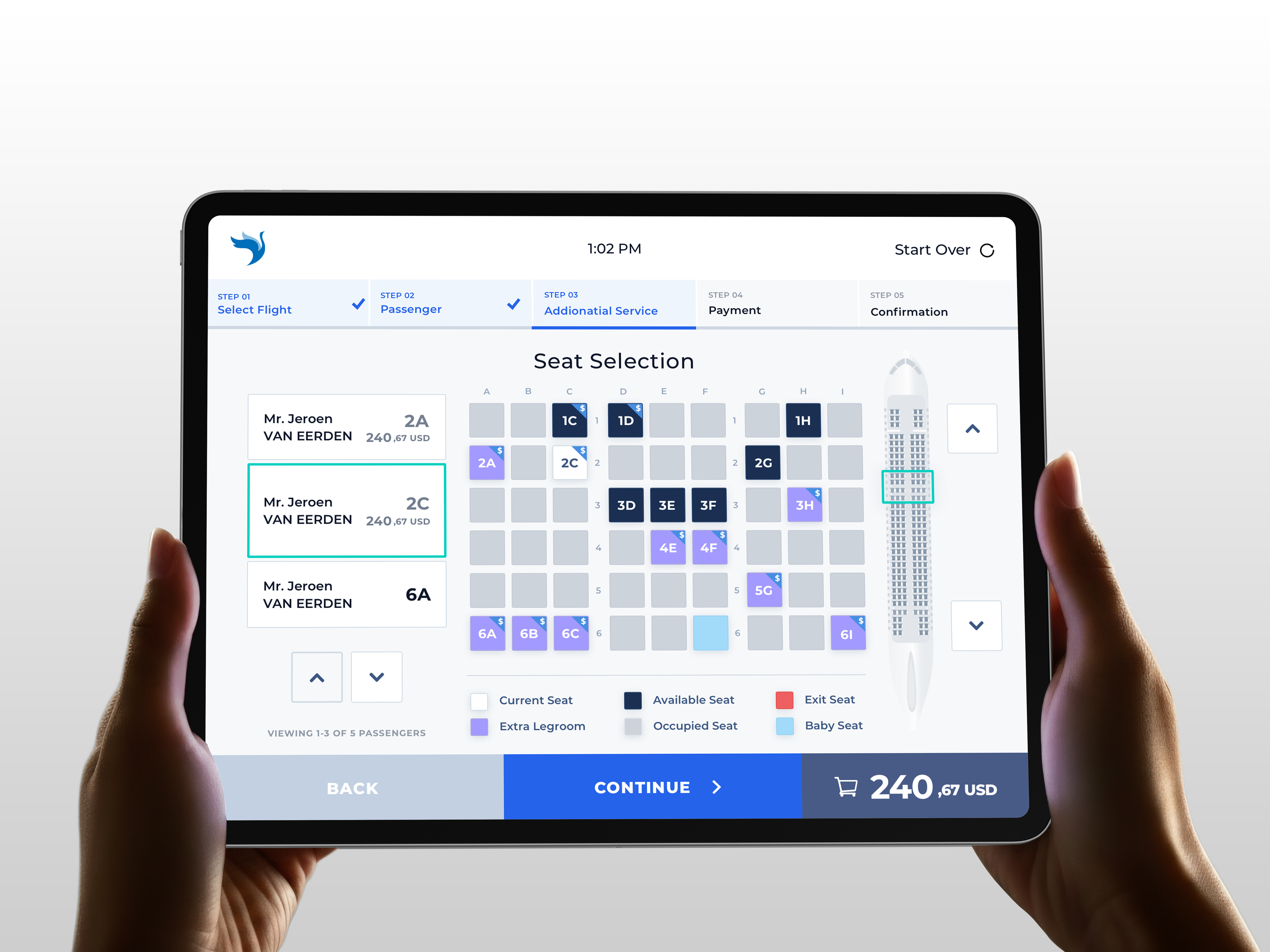 Airport Kiosk UI/UX — Fast & Intuitive Flows branding clean concept creative design illustration layout typography ui ux