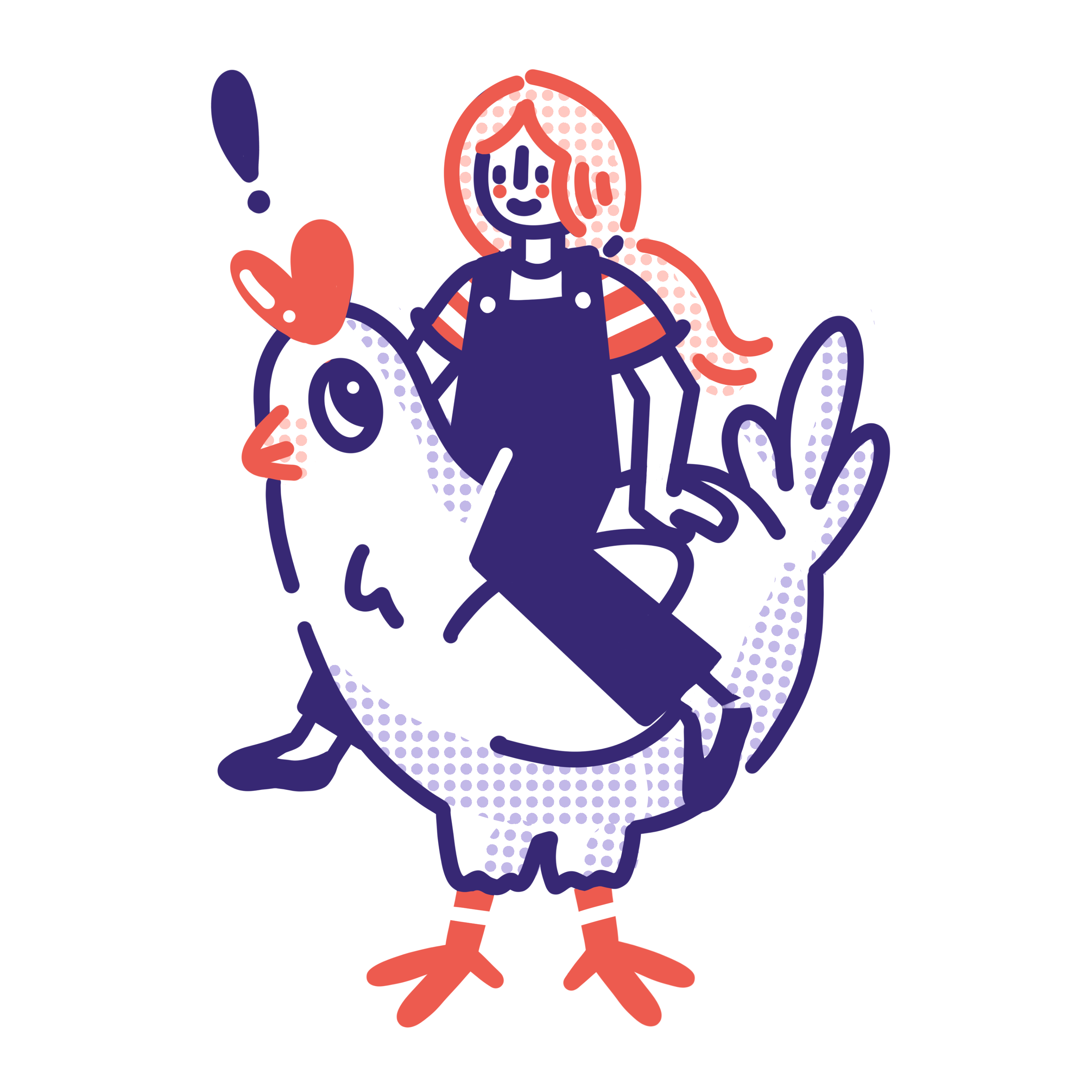 Chicken Girl chicken illustration