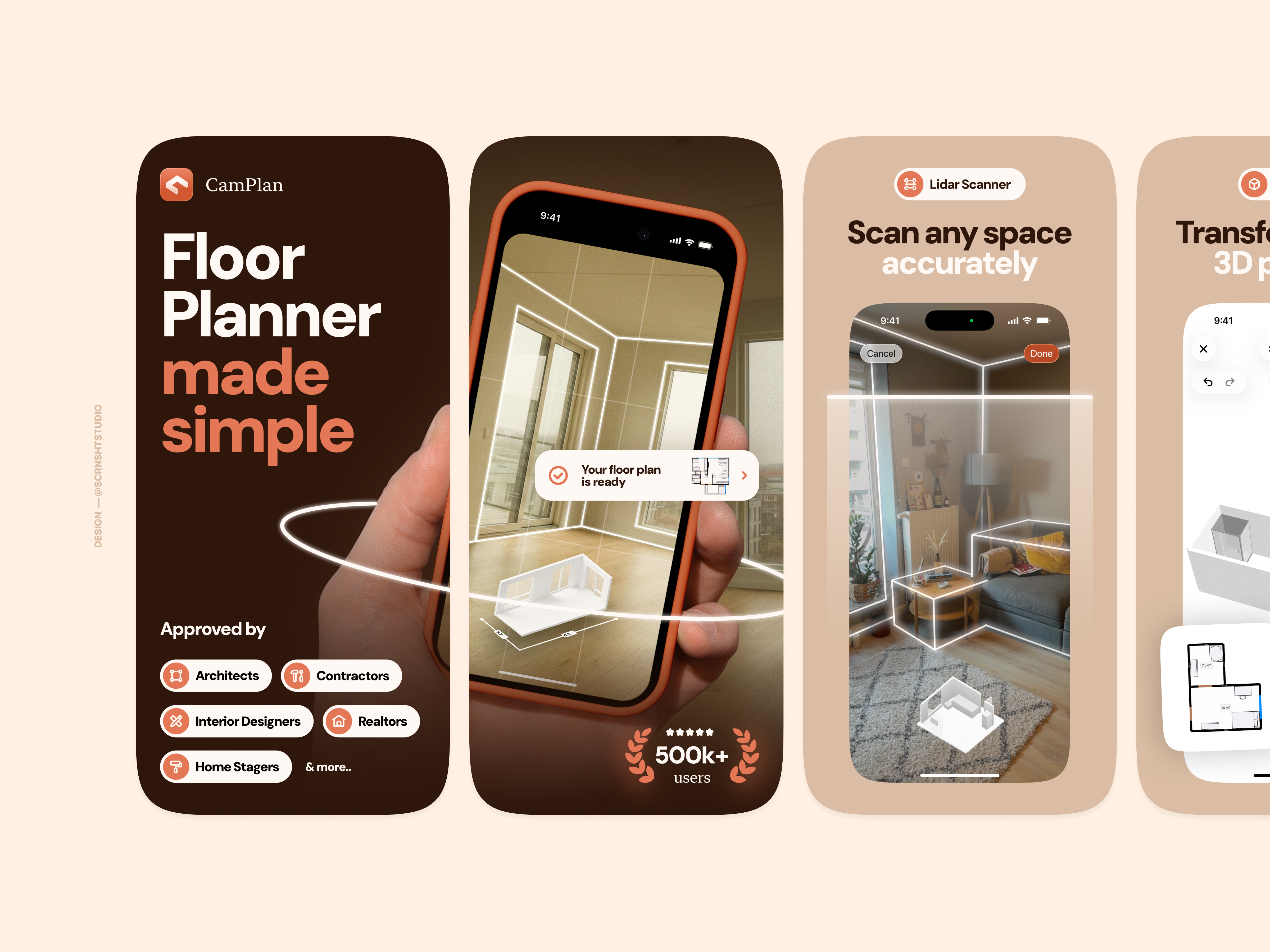 App Store Screenshots (App Store Preview)⎜CamPlan app design app interface app screenshot design app screenshots app store preview app store screenshot app store screenshots app store visuals graphic design mobile app mobile app design mobile app ui mobile ui ui design ui ux design visual design