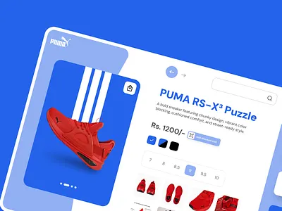 Sneaker E-Commerce Product Page — Bold Style, Seamless Shopping dribbble ecommerceui fashionui figmadesign frontenddesign minimalui modernui onlineretail premiumdesign productdesign productpage sneakerstore startupdesign uidesign uiux userexperience uxdesign webdesign webinspiration websiteui