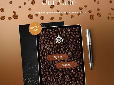 Cafe Design branding ui