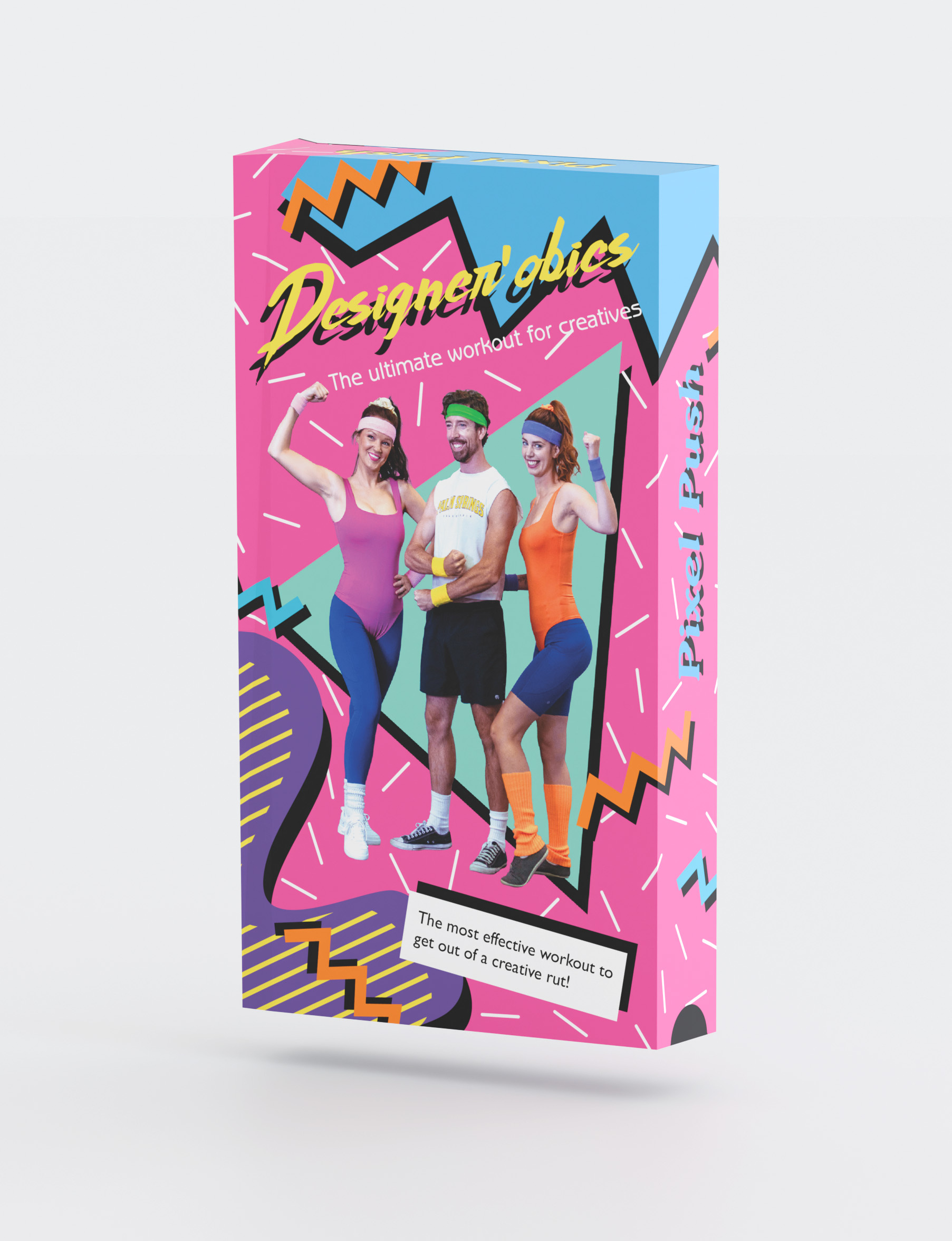 Designer’obics—VHS Sleeve Design 80s bold bright graphic design packaging packaging design sleeve vhs vhs sleeve video