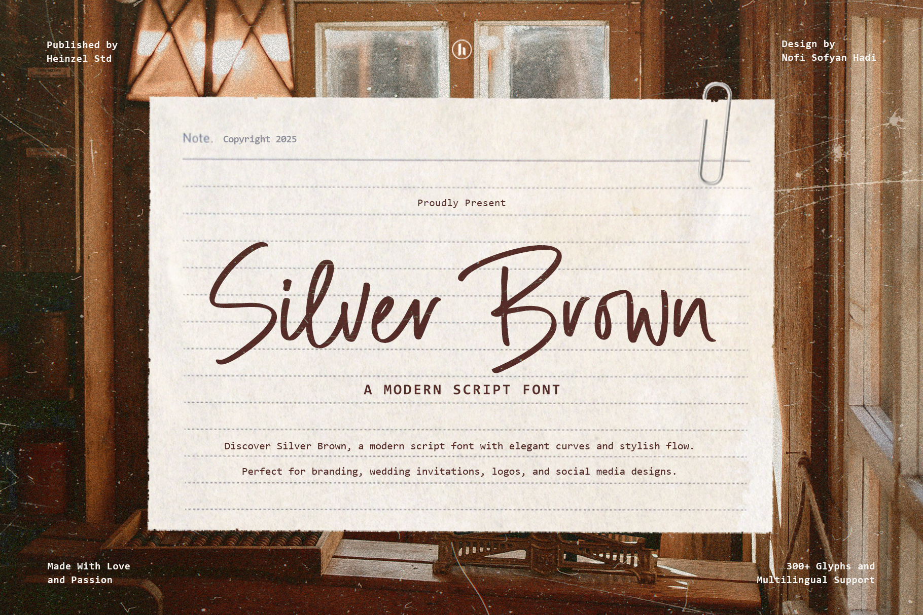 Silver Brown Modern Script Font beautiful font best font best seller font branding branding font canva cricut font cursive font design elegant font graphic design handwriting font handwritten font headline font illustration modern font modern script font script font ui wedding font