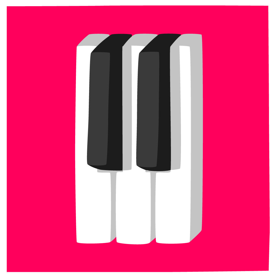 DoReMi Keys design graphic design illustration music screenprint