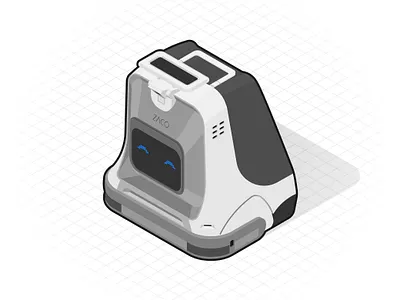 ZAC X1000 illustration isometric illustration robotics