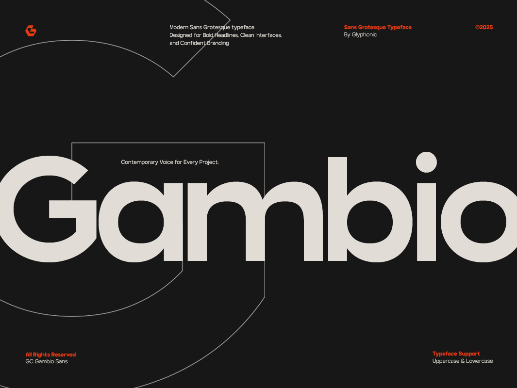 GC Gambio - Modern Sans Grotesque branding classy clean design elegant font font glyph glyphonic graphic design logotype modern poster sans serif stylish trendy typeface typography ui webfont