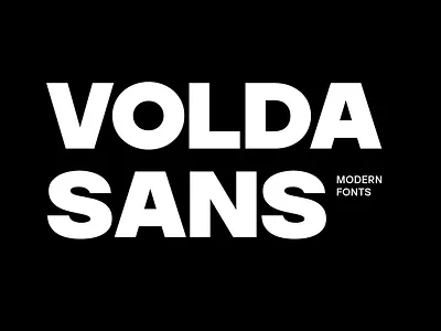 Volda Sans Modern Fonts animation branding design font fonts graphic design logo motion graphics typography ui