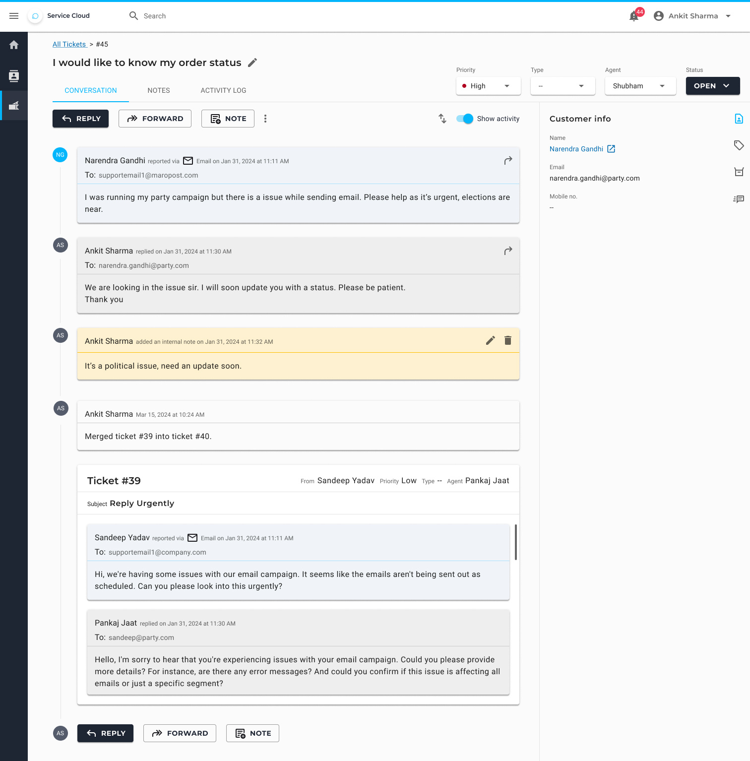 Example of Saas Data Dashboard Design