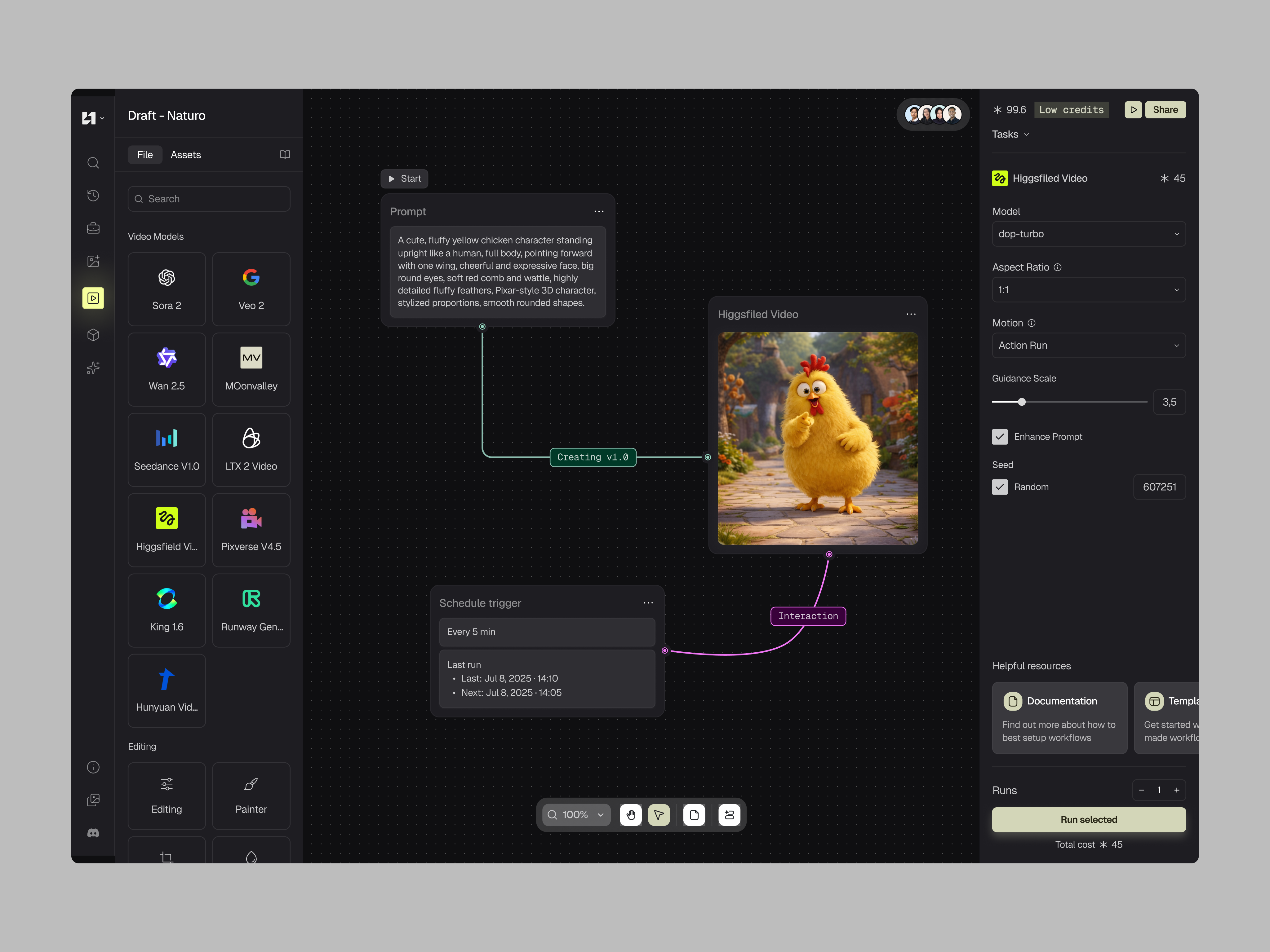 Example of Dashboard UI Design