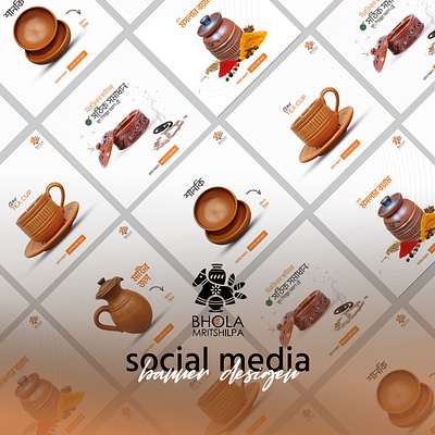 Clay & Pottery Social Media Post ads banner brand identity clay clay product clay social medial post facebook post graphic design marketing pottery pottery products social media post