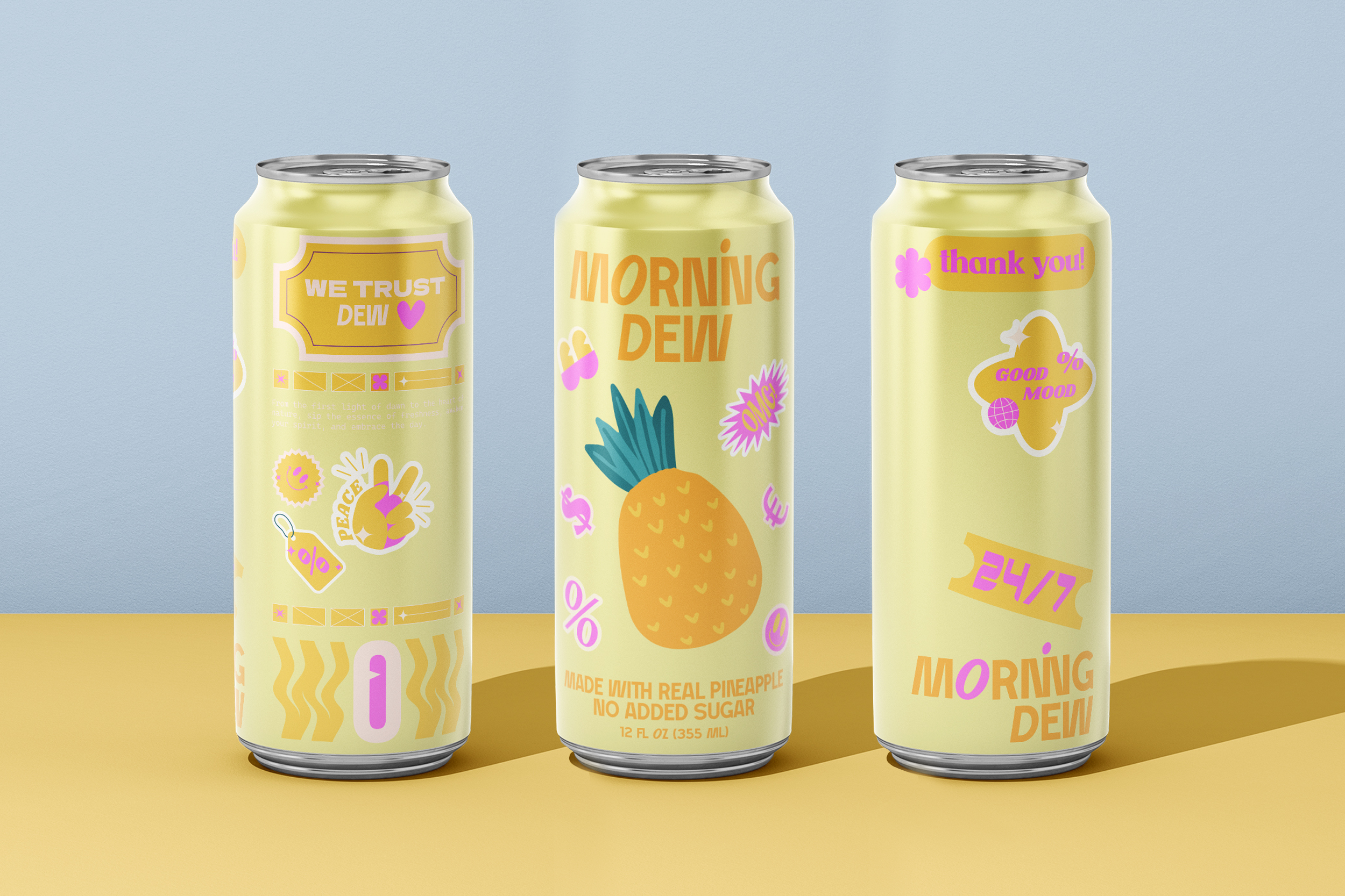 Minimalist Beverage Packaging & Can Label Design beverage beverage label design beverage packaging can can design can label design can packaging drink packaging fruit juice graphic design juice juice label design label design minimalist packaging design product packaging soda soda can soft drink typography