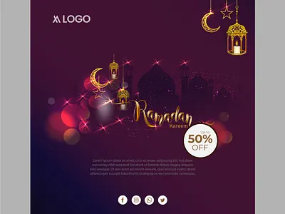 Golden Mosque Silhouette – Ramadan Kareem Night Scene Illustrati adobe illustrator celebration design digital art eid design festive illustration golden mosque islamic design islamic illustration minimal design mosque silhouette muslim festival night scene poster design ramadan kareem ramadan night social media design spiritual art vector illustration