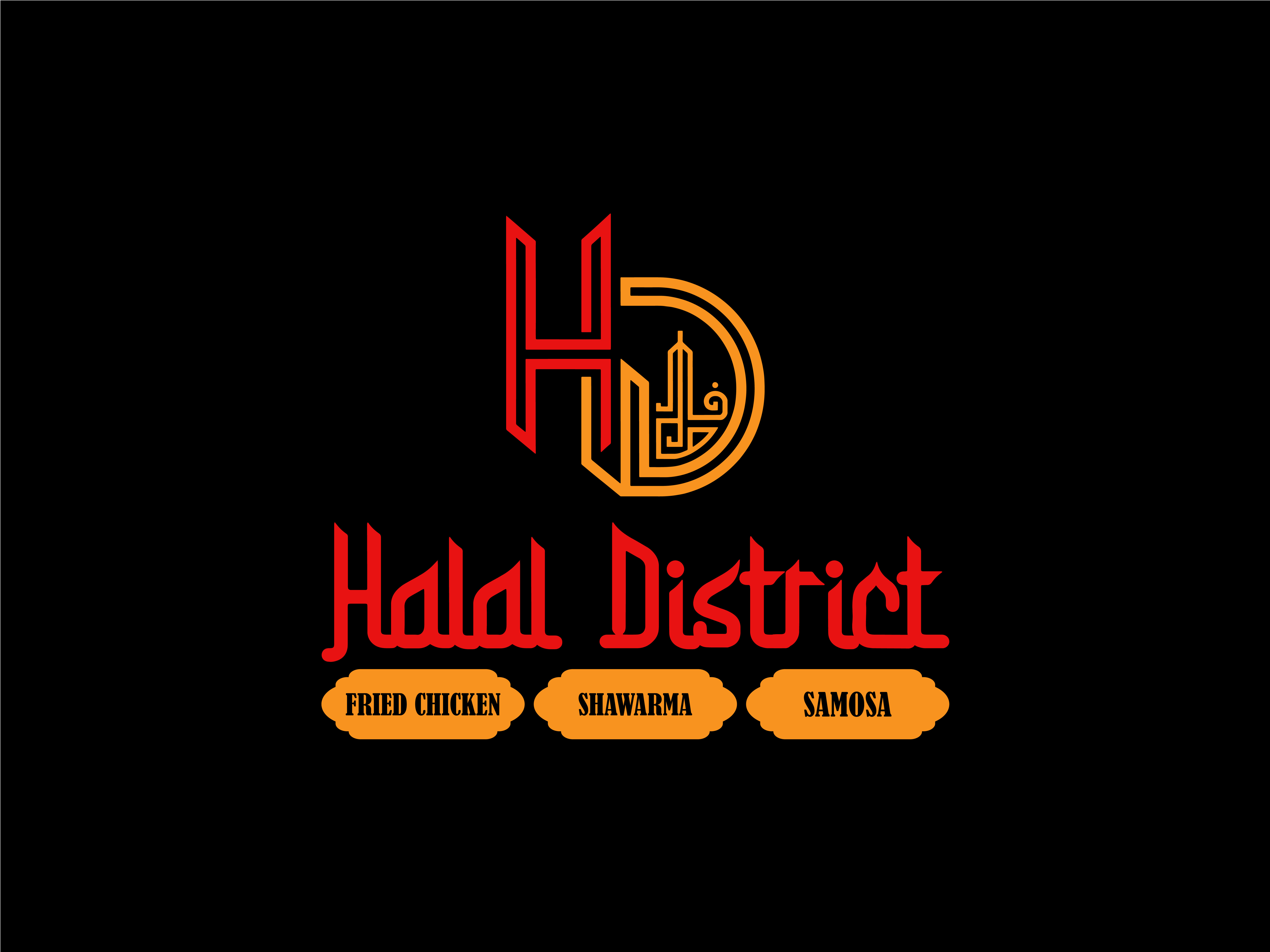 Halal District Restaurant Logo brandingdesign cleandesign creativebrand designinspiration foodbranding foodbusiness foodlogo halaldistrict logodesign minimallogo modernlogo restaurantbranding restaurantidentity restaurantlogo visualidentity