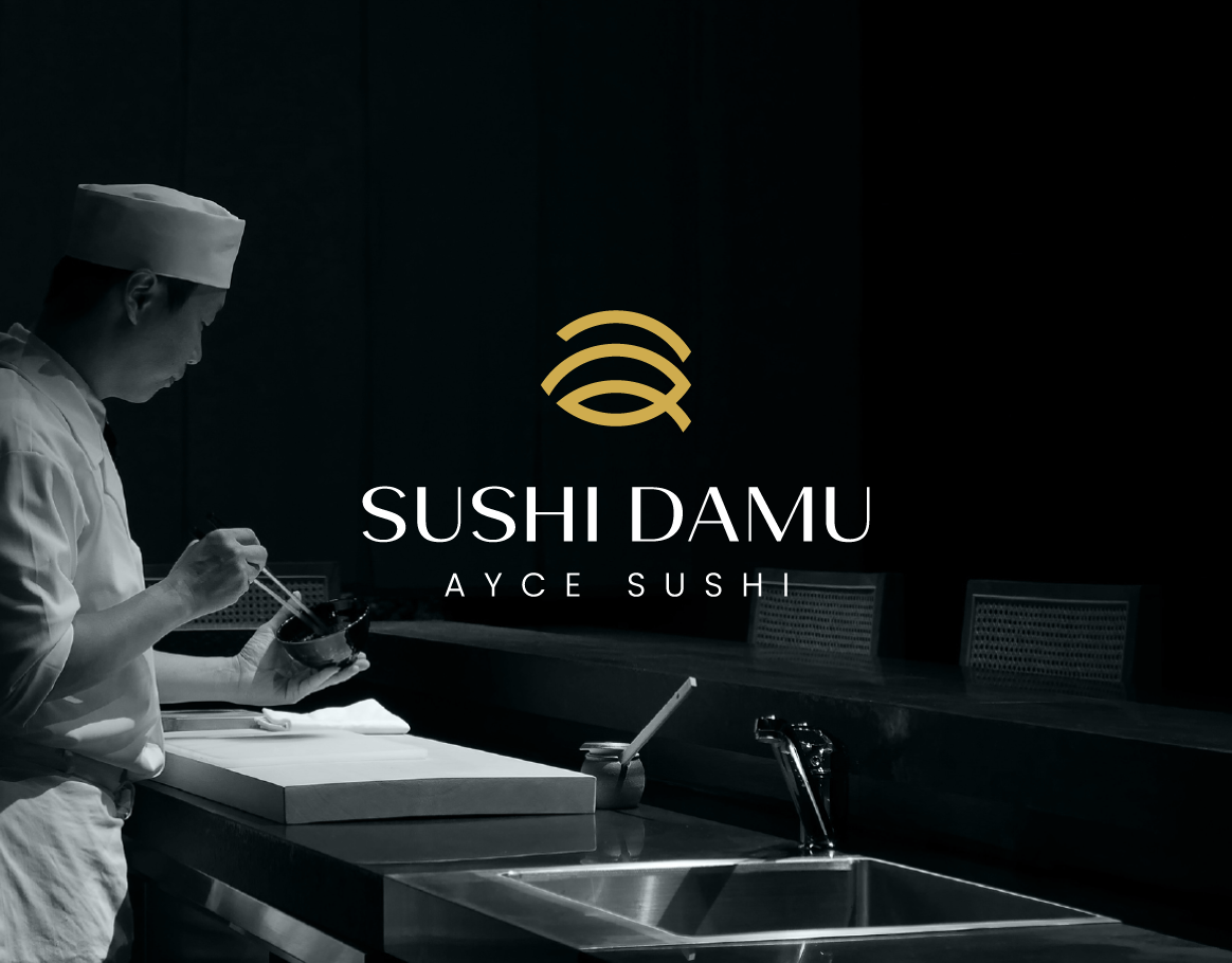 Sushi Damu | Logo adobe illustrator brand brand identity branding graphic design logo logo design logo designer logos sashimi sushi visual identity