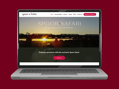 Spoor Fisher Safari page invite branding campaign ui ux