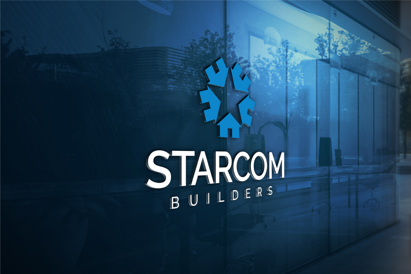 Starcom Builders | Logo adobe illustrator brand brand identity branding construction graphic design housing logo logo design logo designer logos visual identity