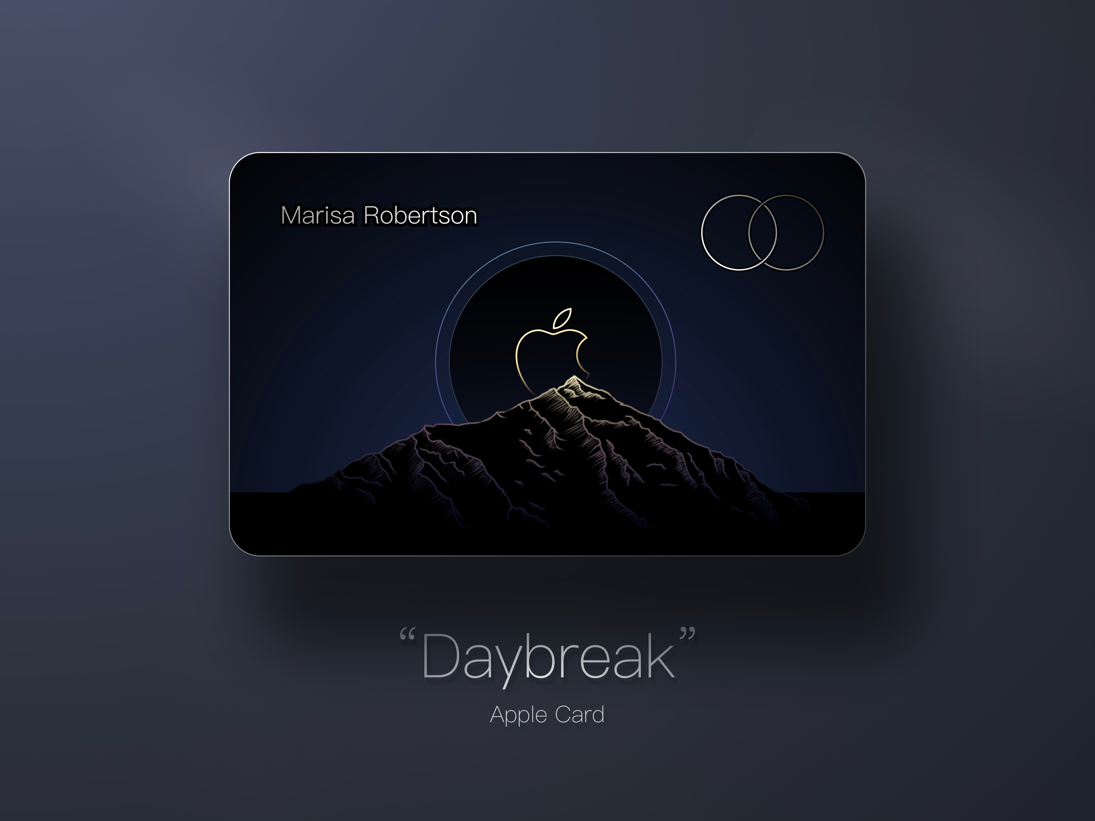 Apple Card By “Daybreak” branding design graphic design illustration