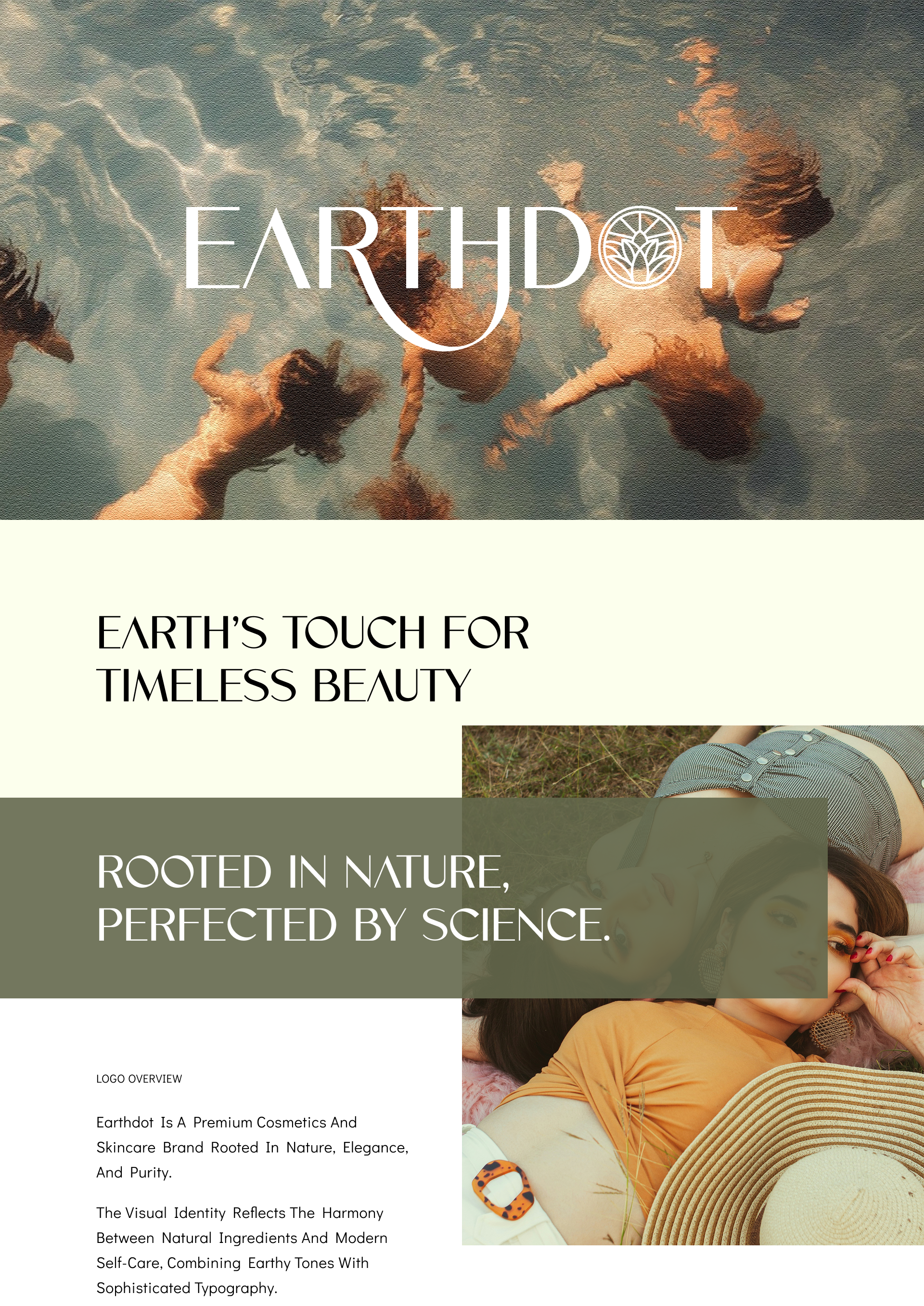 Earthdot - The cosmetic brand guideline animation brand identity brand logo branding cosmetic graphic design logo logo design ui