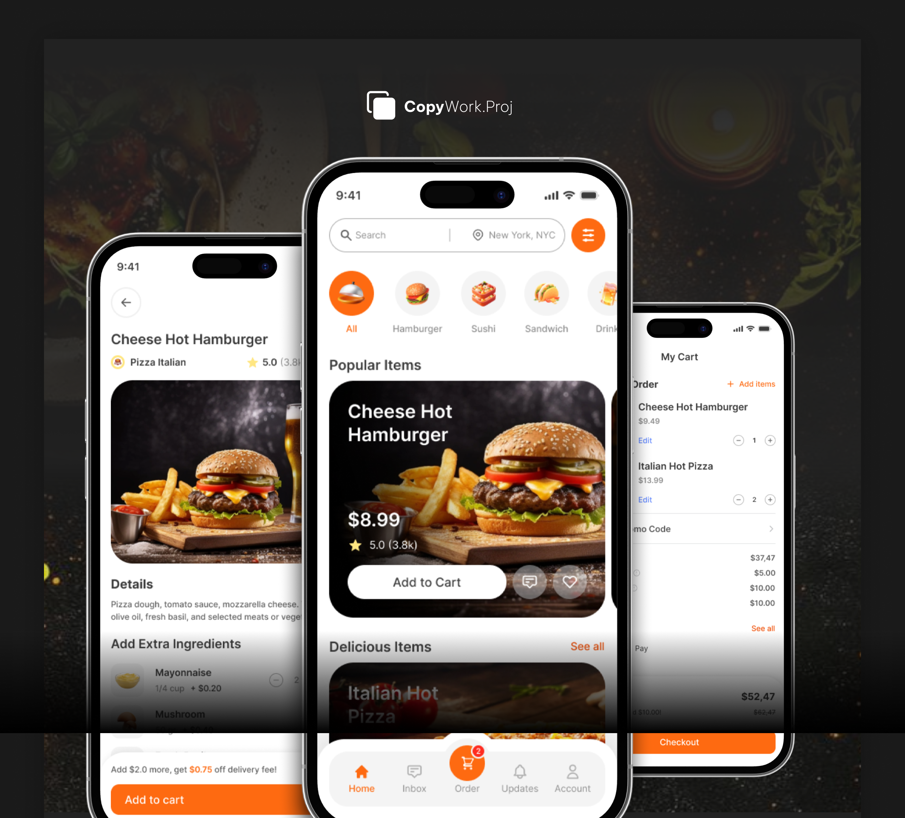Food Delivery App | UI Design app design figma fnb food and beverage food delivery ui uiux ux