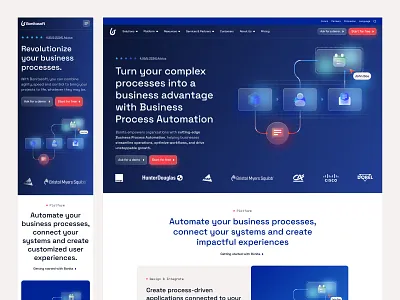 Bonitasoft - Website brand branding design graphic design logo ui ux vector website