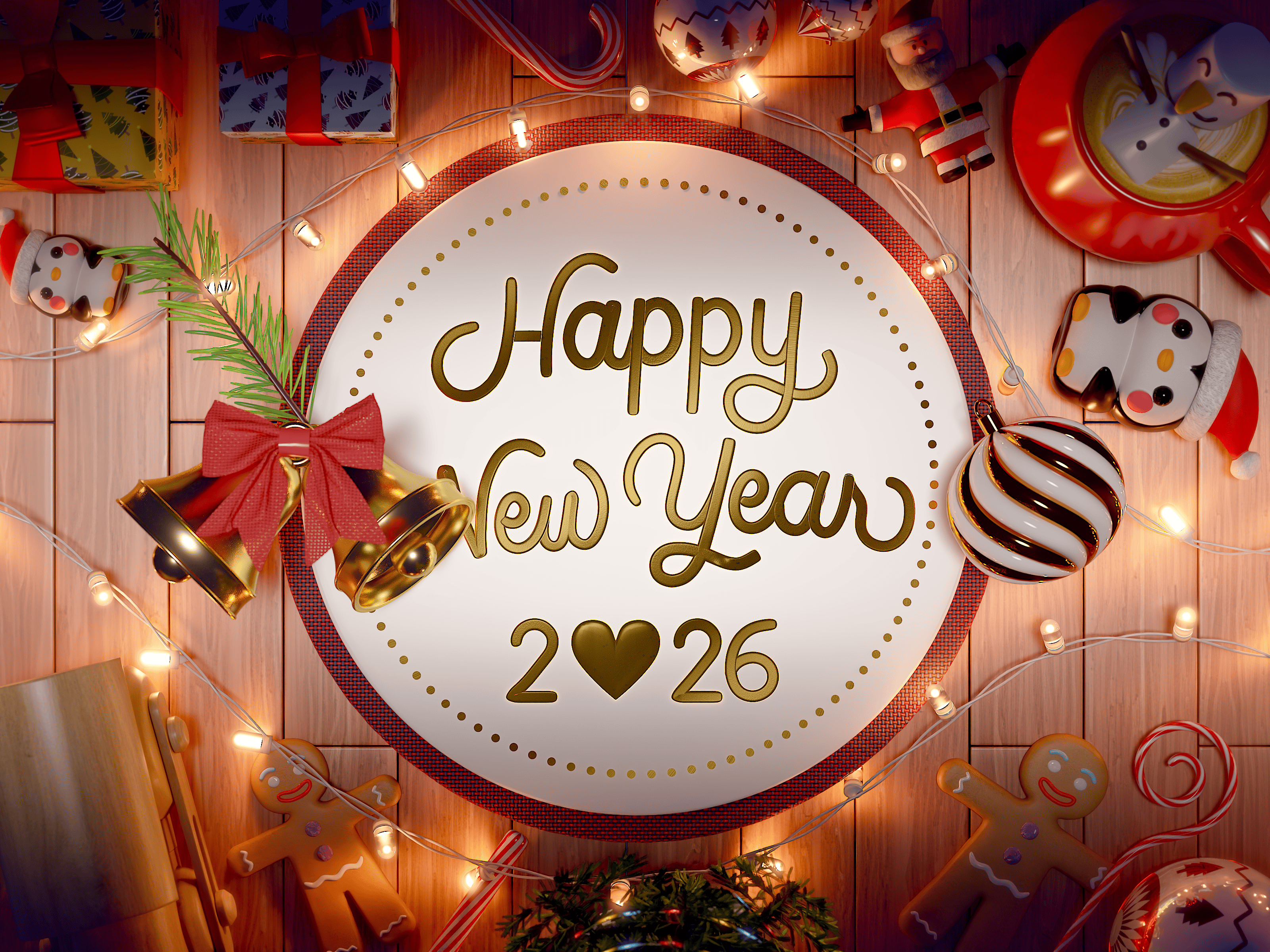 Happy New Year! 3d 3d graphics 3d motion animation blender branding design studio graphic design motion graphics new year vacation