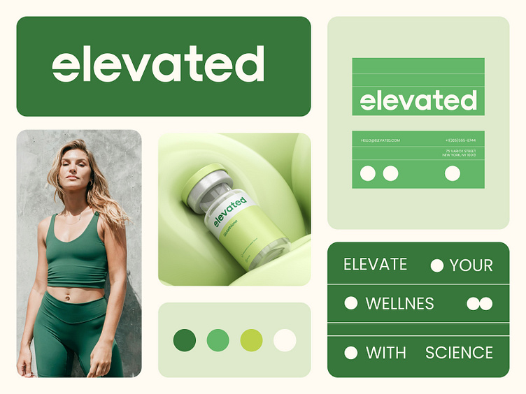 glutathione 600 chính hãng Elevated — Health & Wellness Supplement Branding System by Mustafa Akülker  for MarkaWorks on Dribbble