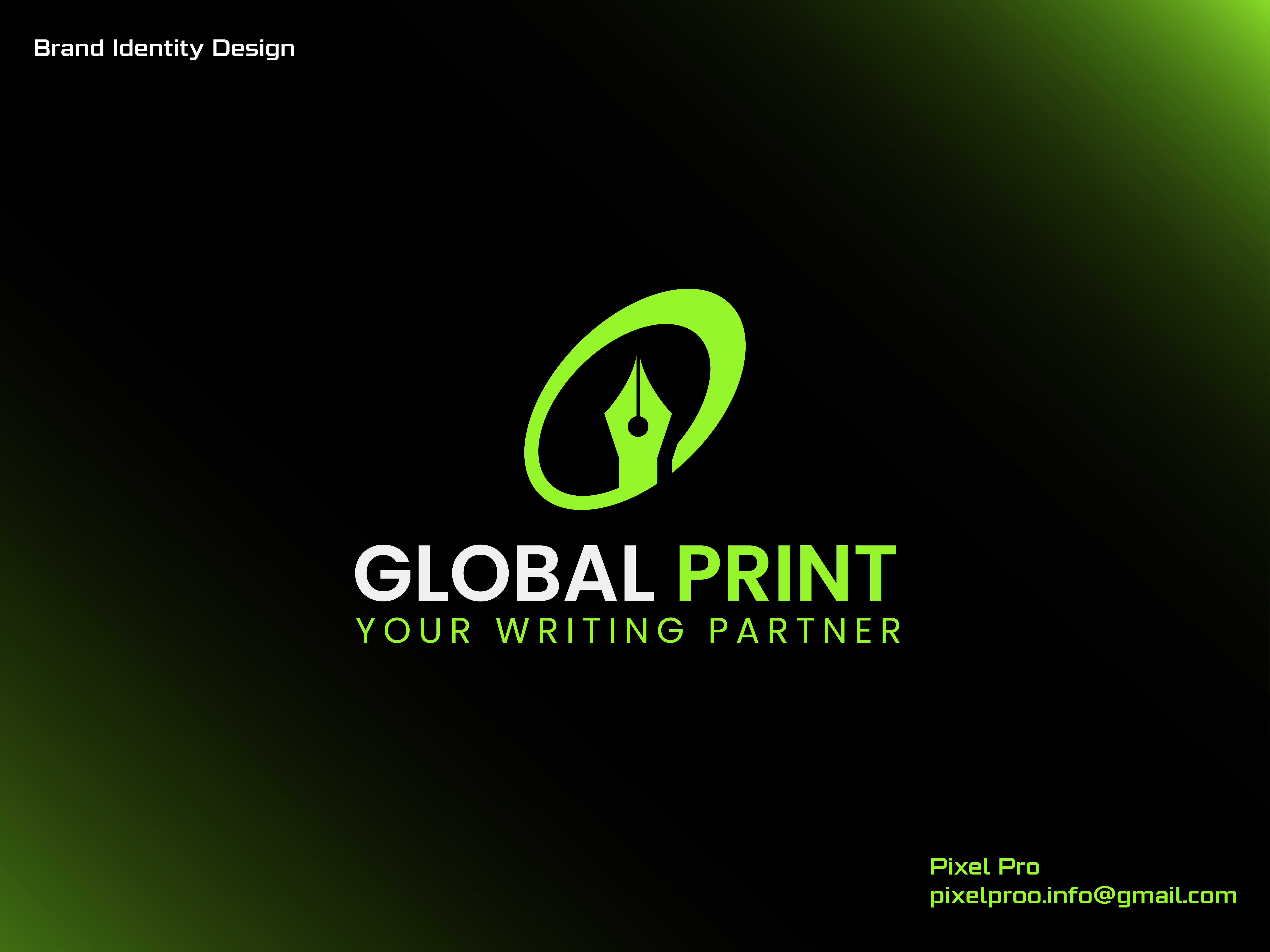 Global Print Minimalist Writing & Publishing Brand Identity Logo brand brand identity branding branding design business logo clean logo global brand globe logo graphic design identity design letter g logo logo design logo inspiration logo mark minimalist logo modern logo pen logo publishing logo startup branding writing logo