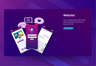 Webchat kết nối bạn bè ui uxui design