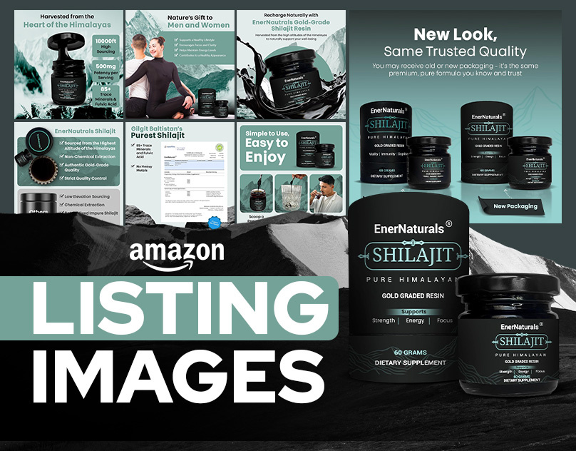 Amazon Listing Images//Infographics - Shilajit Supplement amazon branding design graphic design graphicdesign listingimages logo photoshop