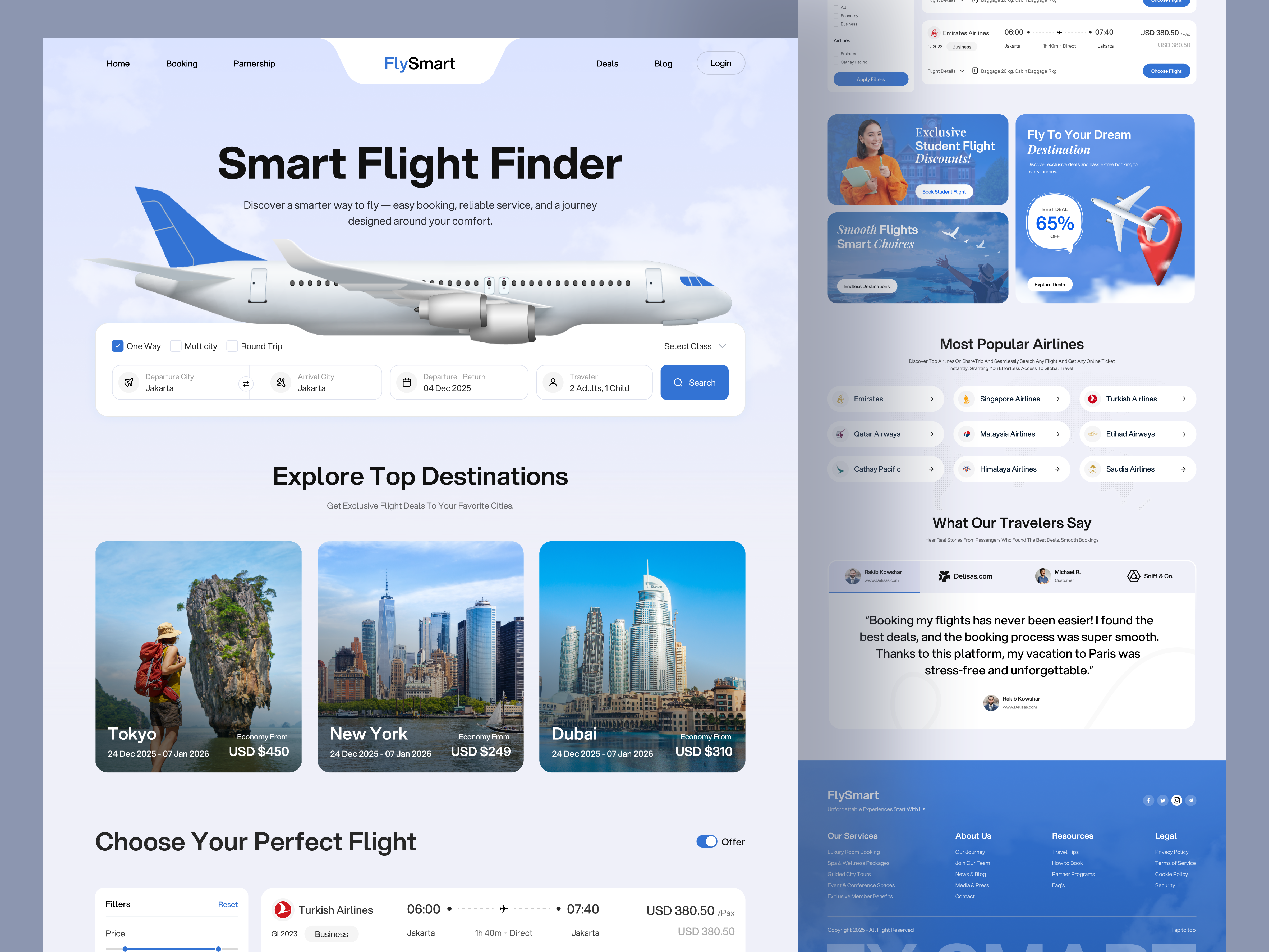Example of Website Design (1 Page)