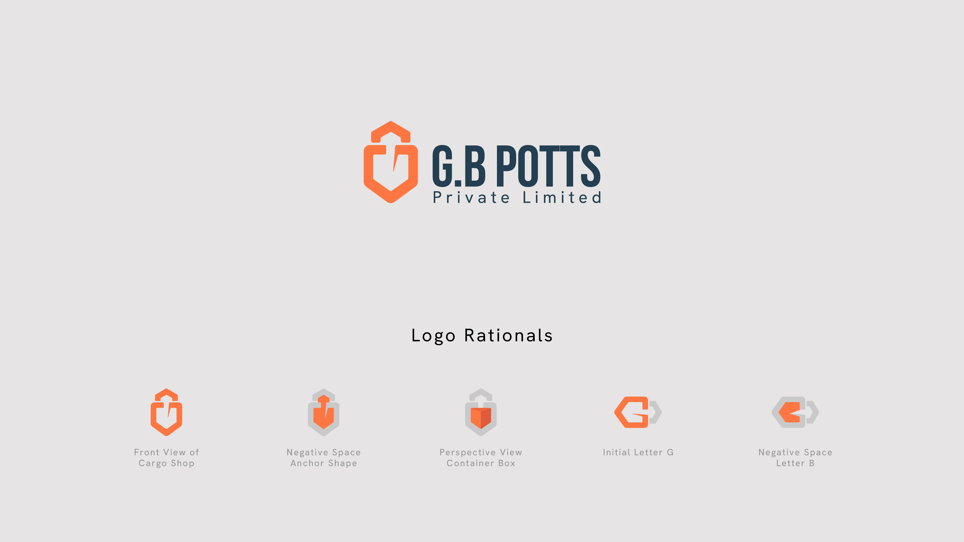 Branding & Logo Design (GB Potts) Shipping Company branding creativity design graphic design logo vector