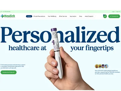Medical Website Homepage Design (Healick) branding creativity design graphic design ui uiux design ux