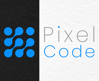 Pixel Code Logo graphic design logo