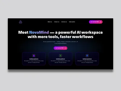 Hero Section Design ai ui