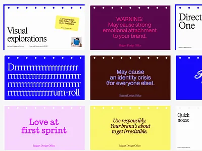 Bajgartoffice - Presentation deck brand branding colors deck exploration presentation typography