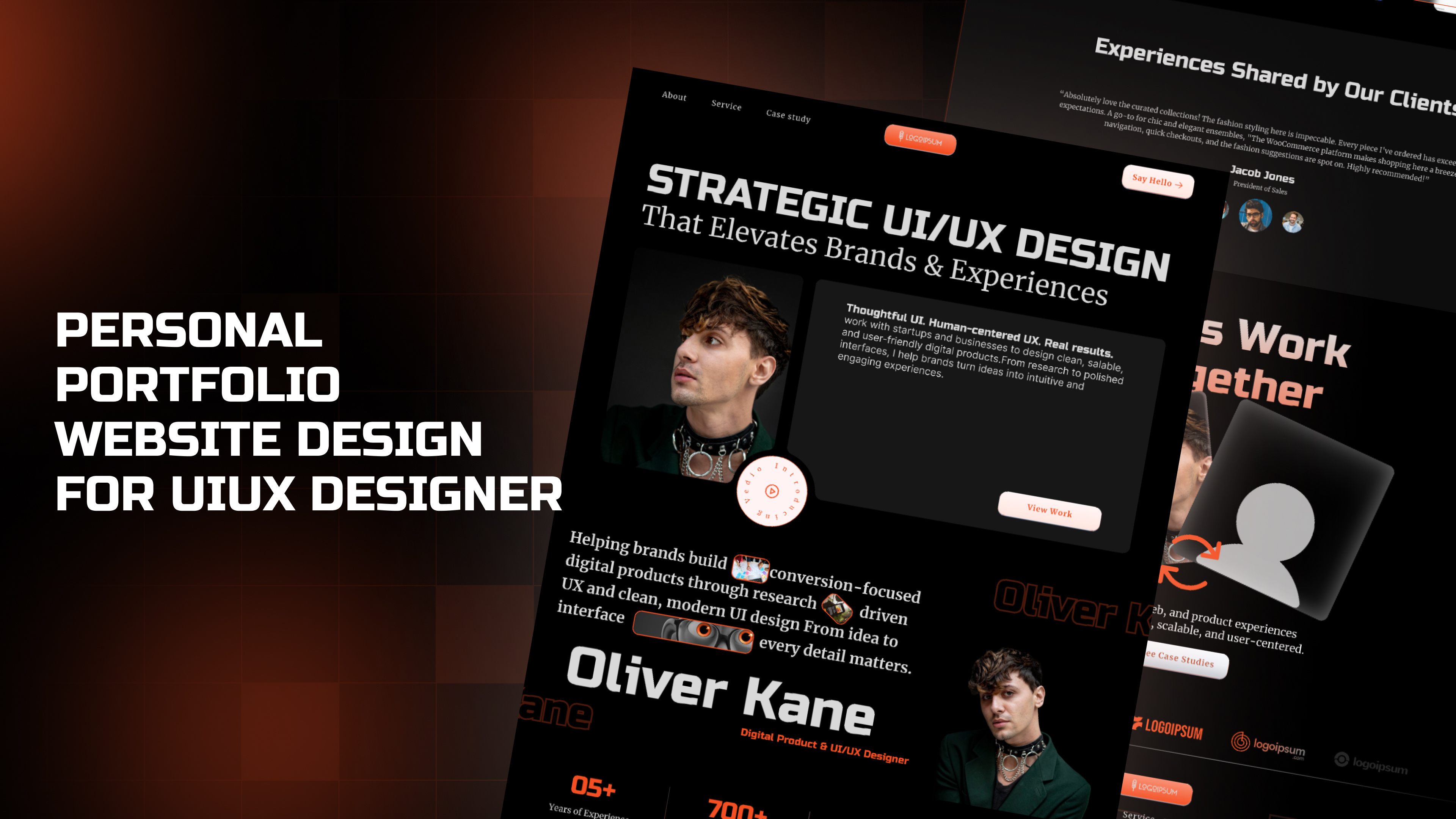Example of Modern Designer Portfolio Website