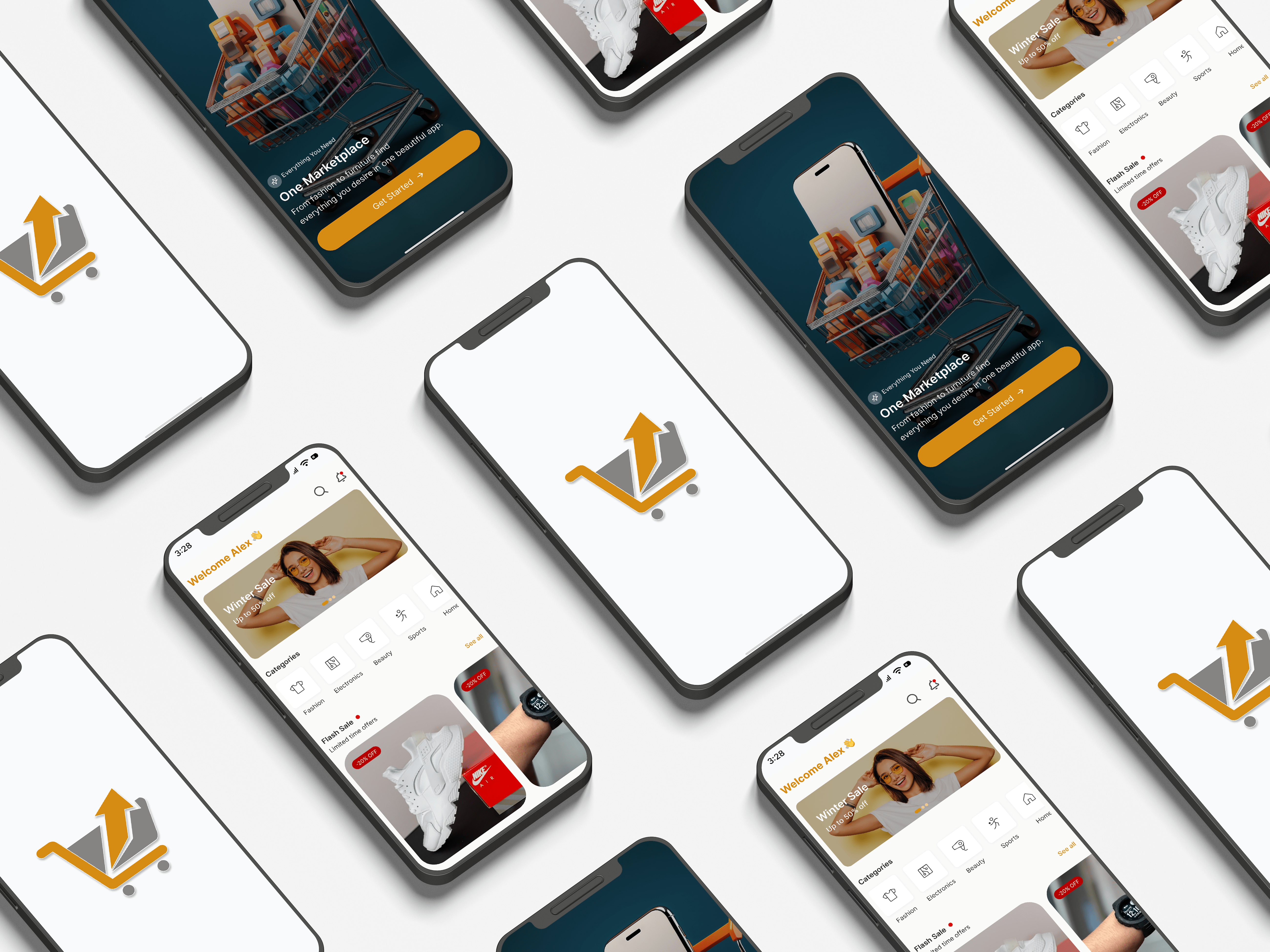 E-commerce Mobile App appdesign ecommercedesign mobileui productdesign uidesigner uiux uxdesign