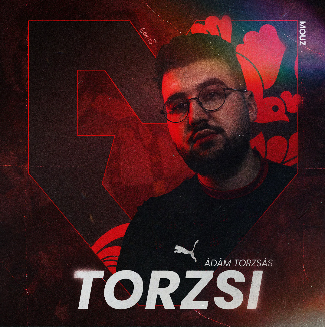 Torzsi Mouz Esport Player Poster counter strike esport esport palyer esport tournament graphic design mouses esport mouz mouz esport player poster puma