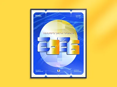 2026 New Year Poster 2026 agency award banner creative concept creative direction graphic design minimal new year poster visual visual designer visualizer