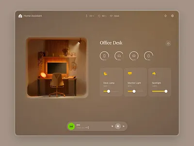 Lovable + Home Assistant | AI Smart Home Dashboard ai animation apple home battery bot concept dashboard design system figma home home assistant illustration lights lovable office prototype smart devices smart home ui ux