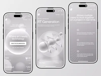 Necuro - Mobile App Concept 3d art clay concept creative images inspiration interaction interface mobile network social startup tech technology ui ux web web3