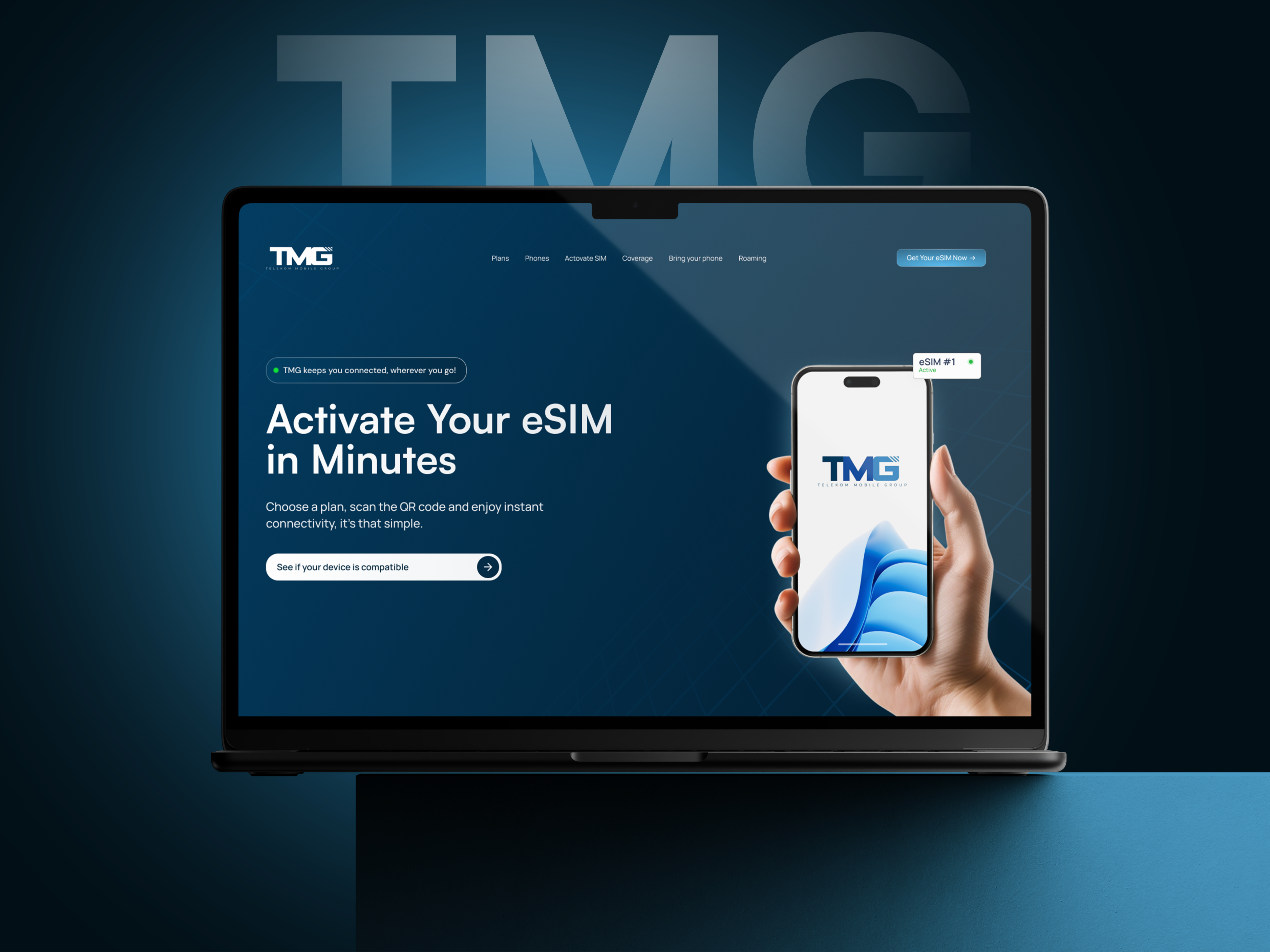 SaaS Product Design - eSIM graphic design landing page motion graphics product design saas ui