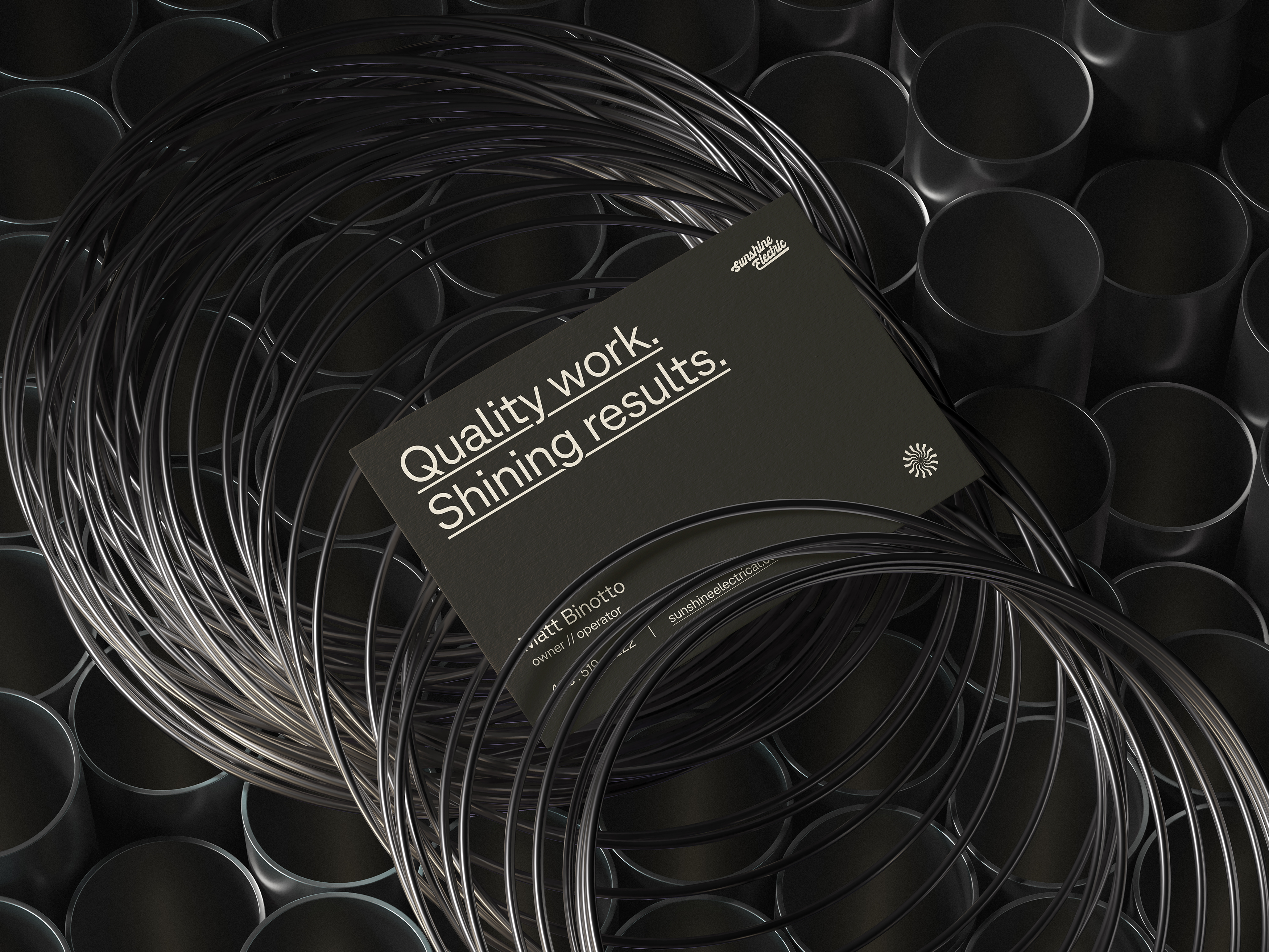 Sunshine Electric art direction creative electrical electrician iconography logo logo mark logodesign sunshine web design